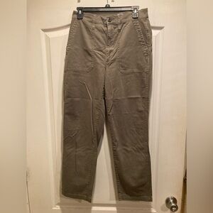 Madewell Fatigue Green Patch Pocket Work Pants Size 27